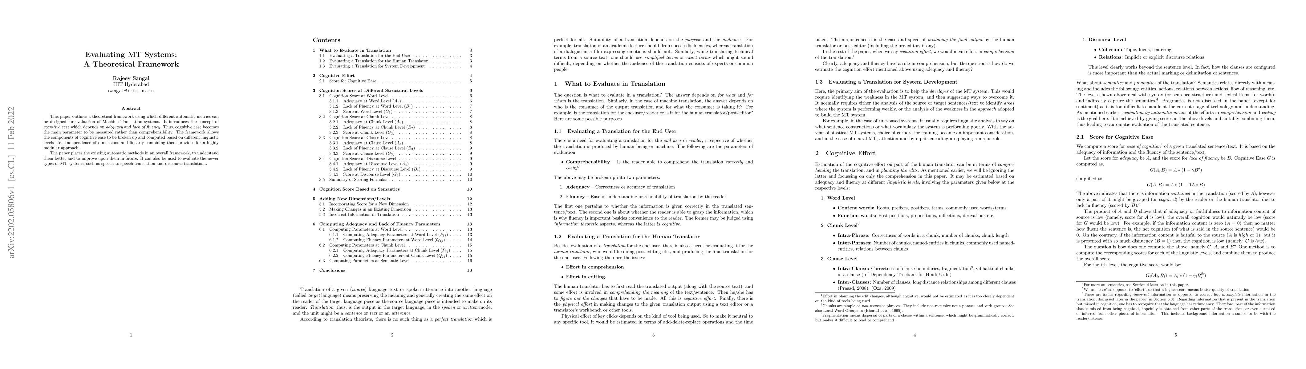 Thumbnail for Evaluating MT Systems: A Theoretical Framework