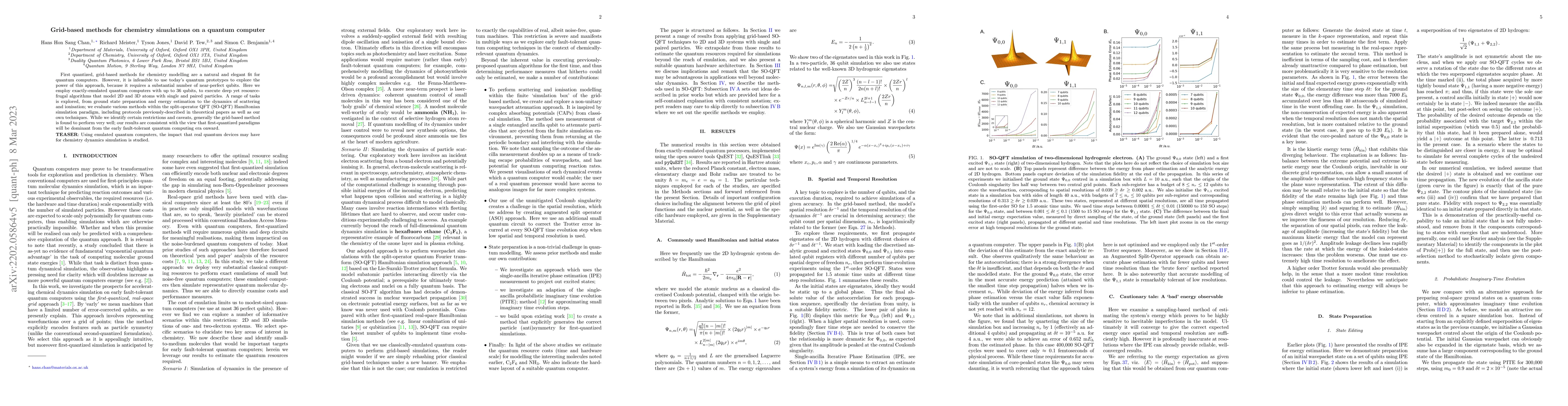 Thumbnail for Grid-based methods for chemistry simulations on a quantum computer