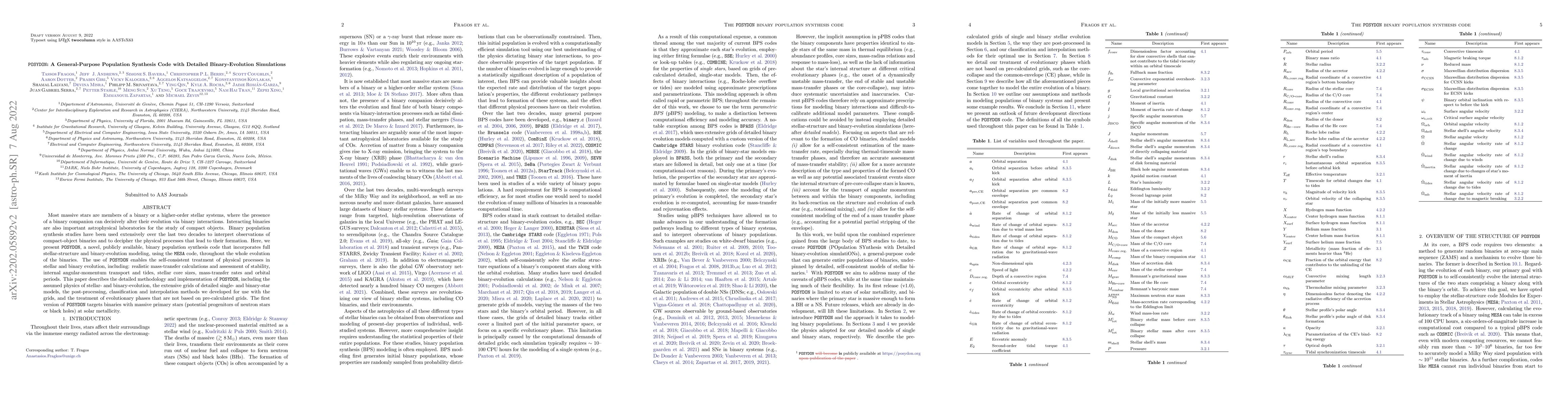 Thumbnail for POSYDON: A General-Purpose Population Synthesis Code with Detailed
  Binary-Evolution Simulations