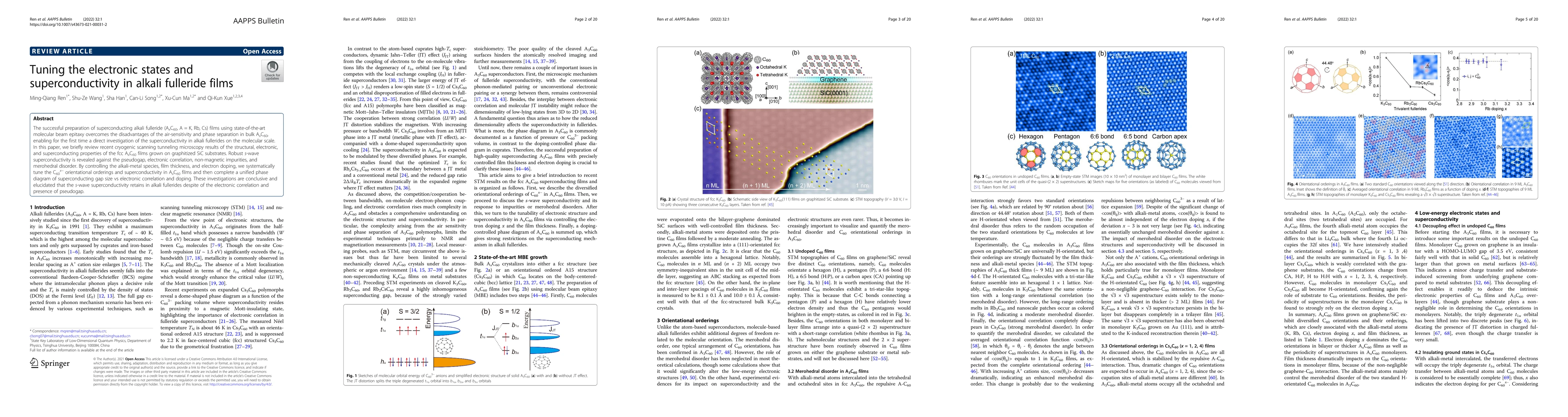 Thumbnail for Tuning the electronic states and superconductivity in alkali fulleride
  films