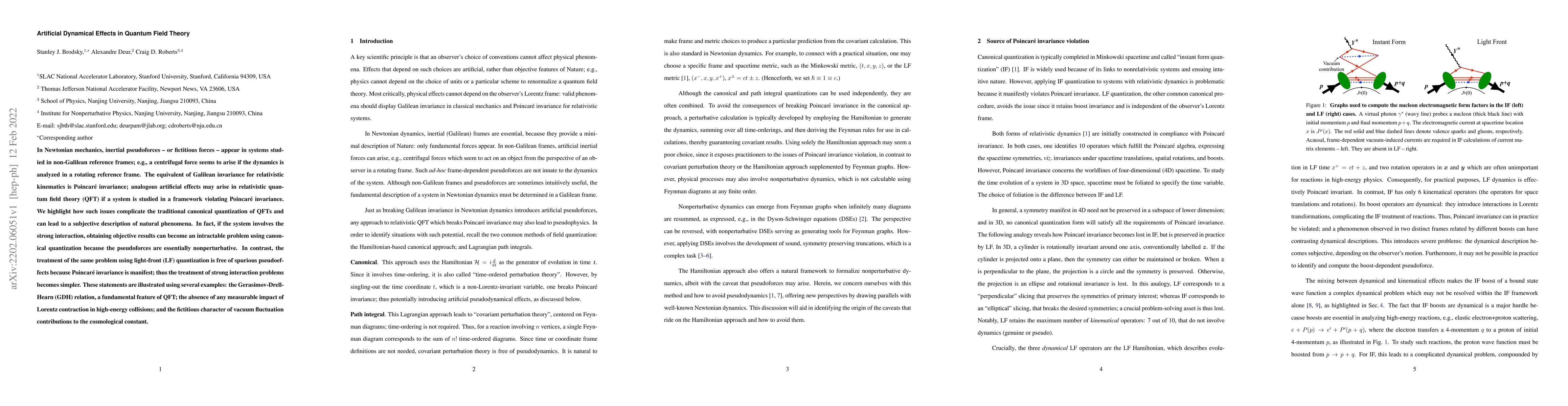 Thumbnail for Artificial Dynamical Effects in Quantum Field Theory