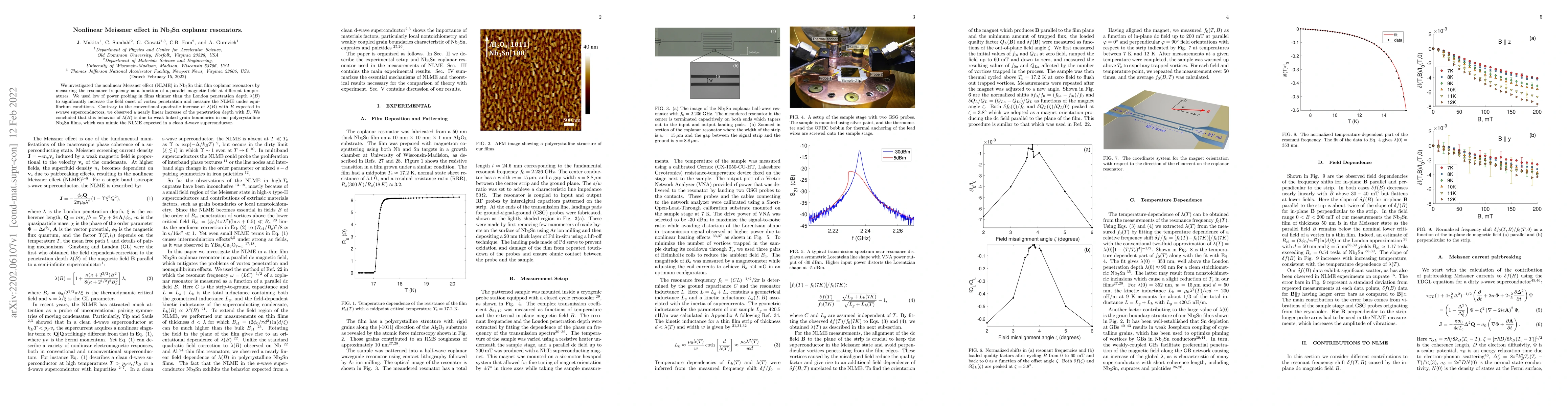 Thumbnail for Nonlinear Meissner effect in Nb3Sn coplanar resonators