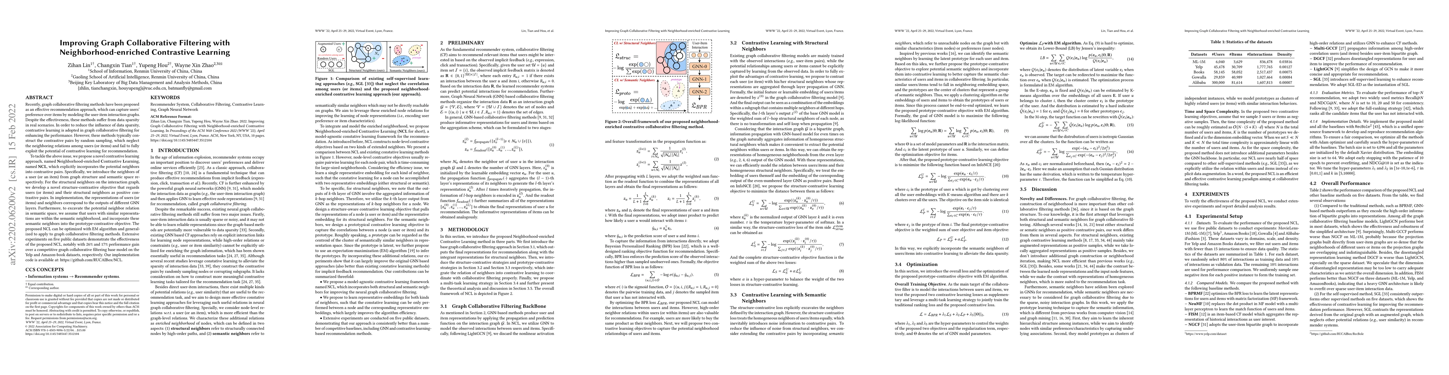 Thumbnail for Improving Graph Collaborative Filtering with Neighborhood-enriched
  Contrastive Learning