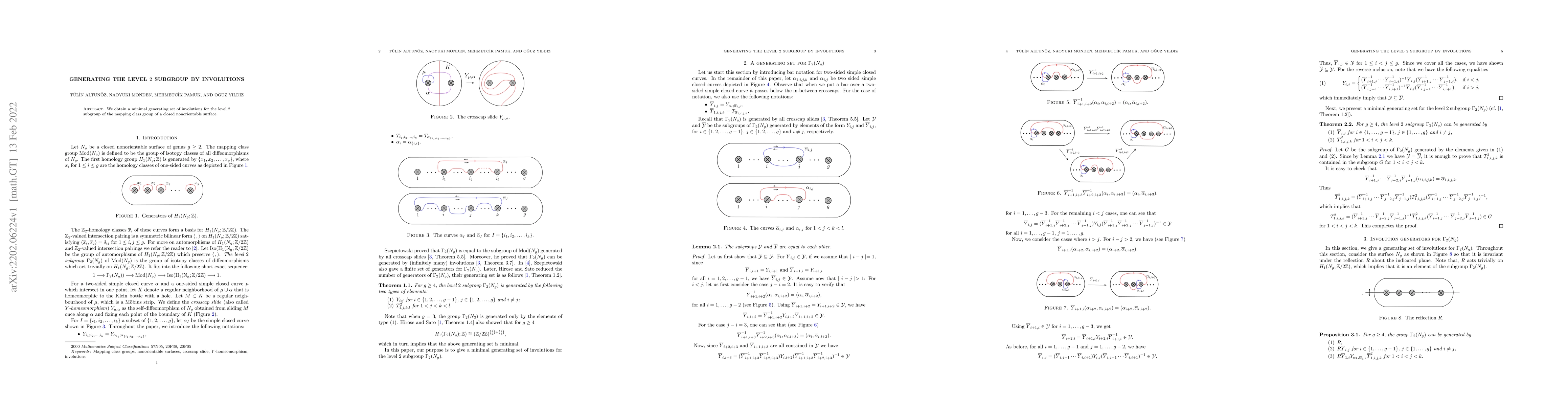 Thumbnail for Generating the Level 2 Subgroup by Involutions