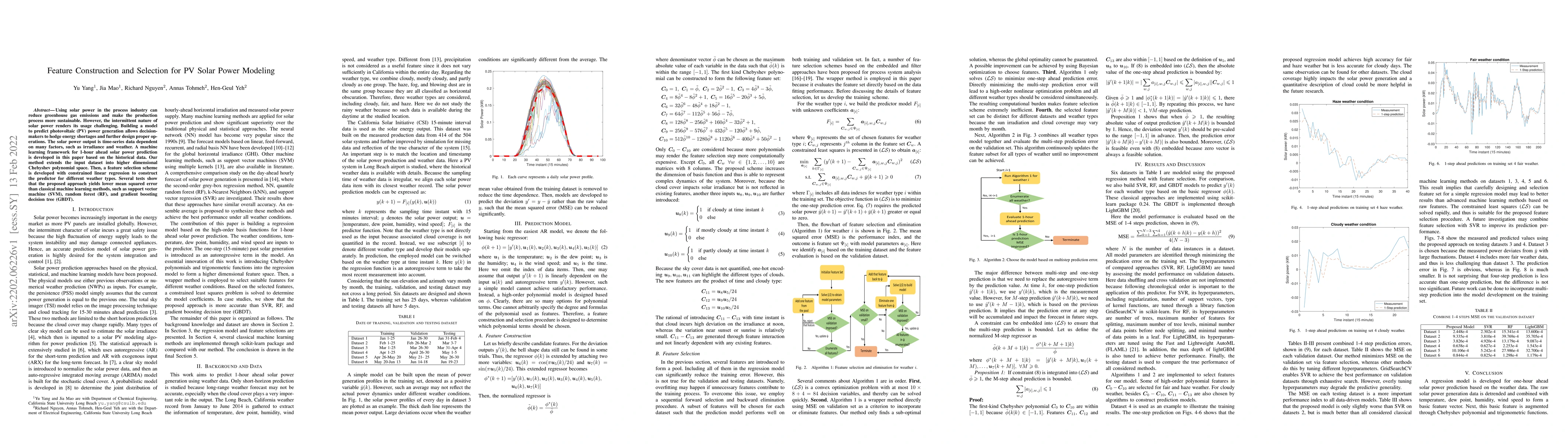 Thumbnail for Feature Construction and Selection for PV Solar Power Modeling