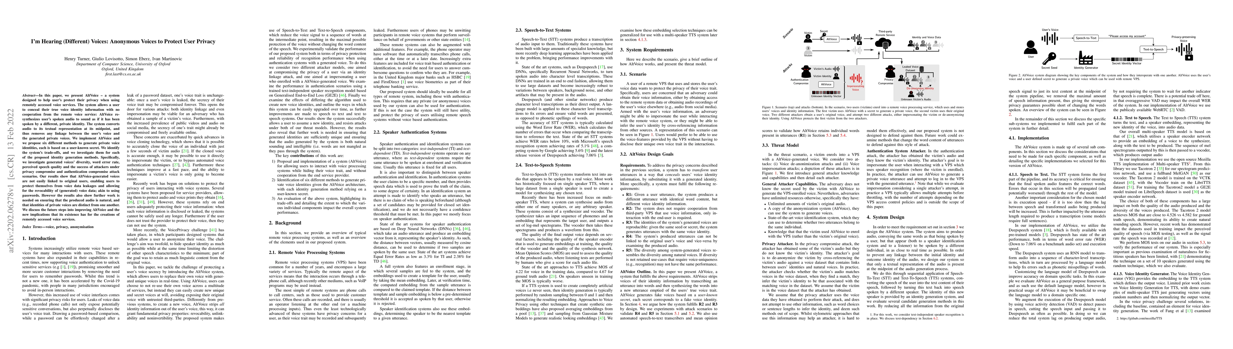 Thumbnail for I'm Hearing (Different) Voices: Anonymous Voices to Protect User Privacy