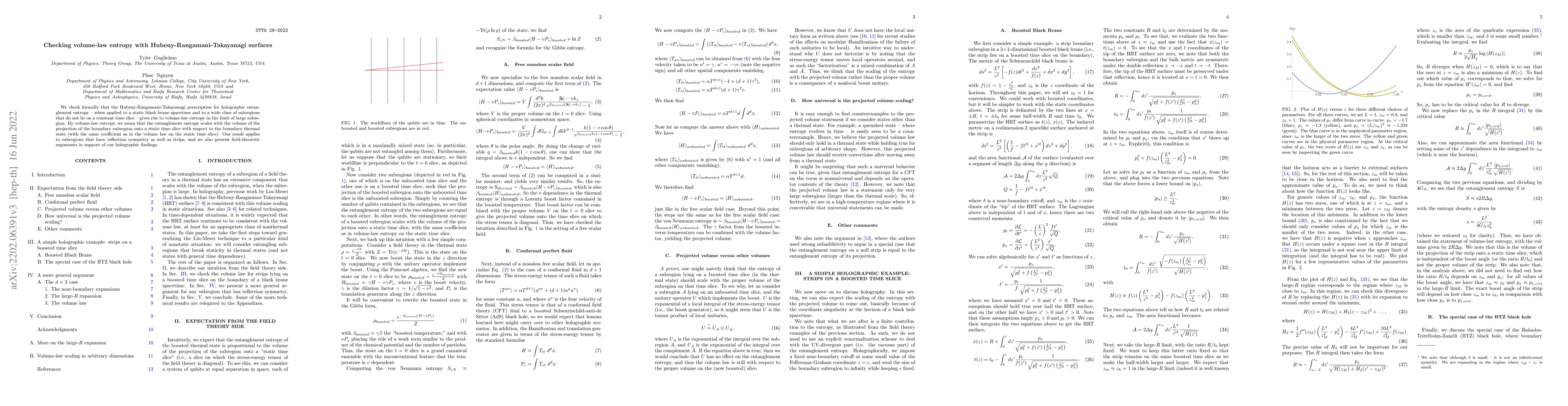 Thumbnail for Checking volume-law entropy with HRT surfaces