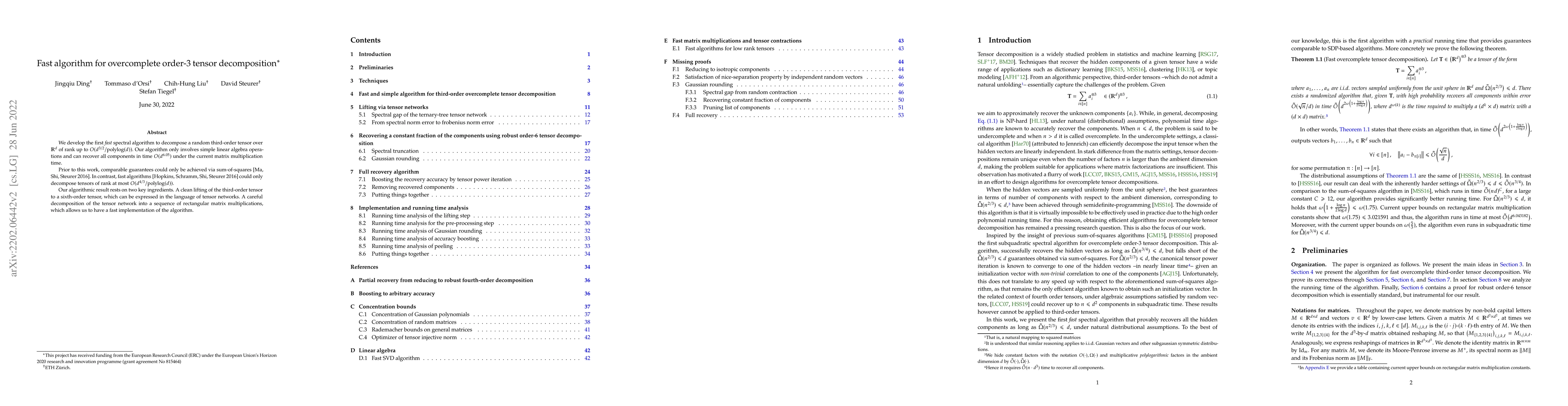 Thumbnail for Fast algorithm for overcomplete order-3 tensor decomposition