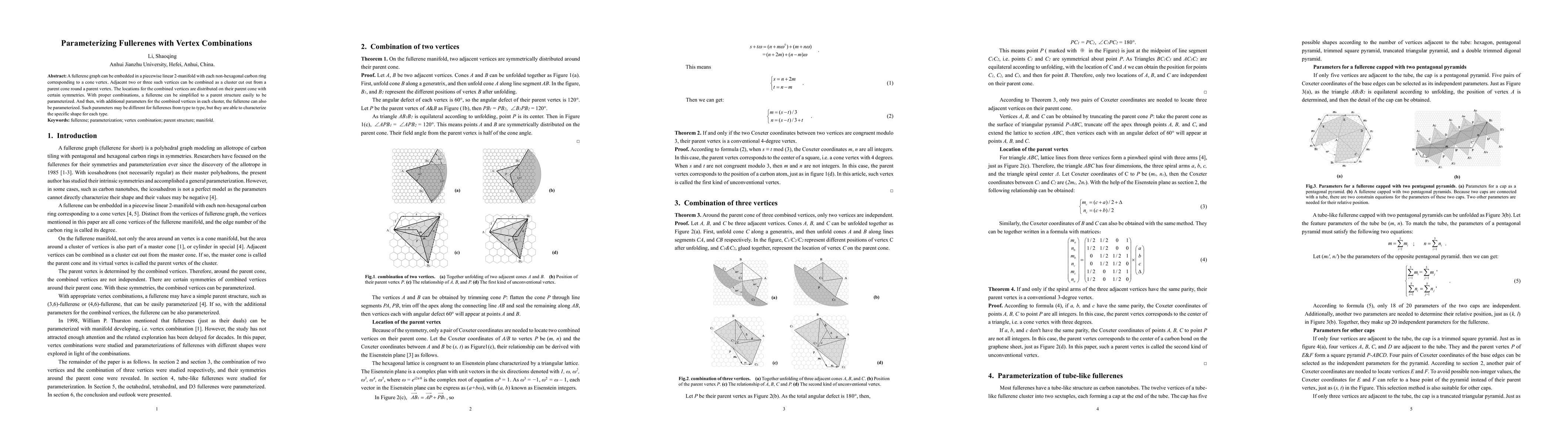 Thumbnail for Parameterizing Fullerenes with Vertex Combinations