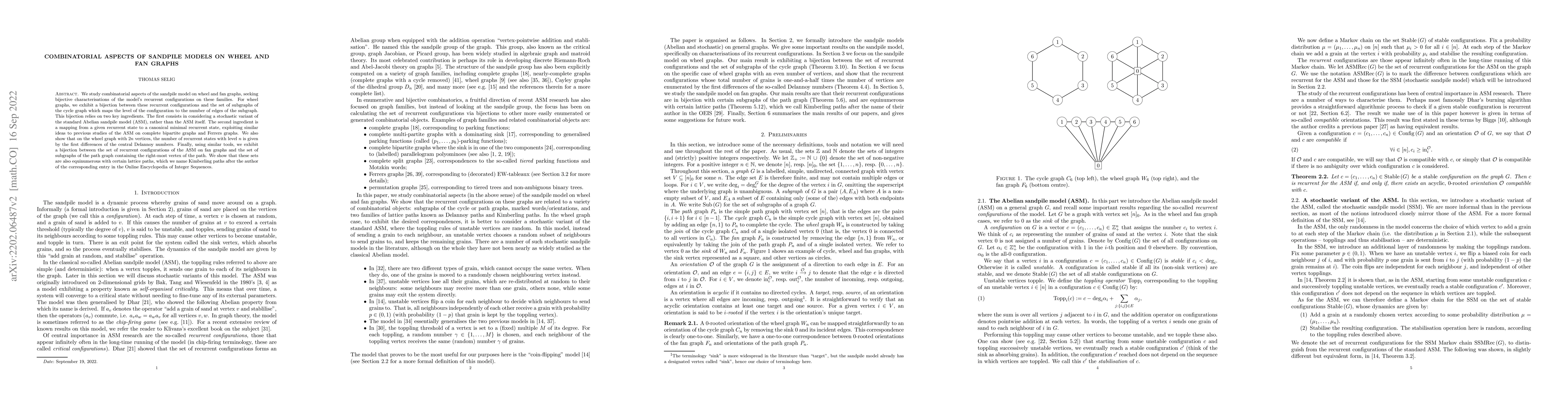 Thumbnail for Combinatorial aspects of sandpile models on wheel and fan graphs
