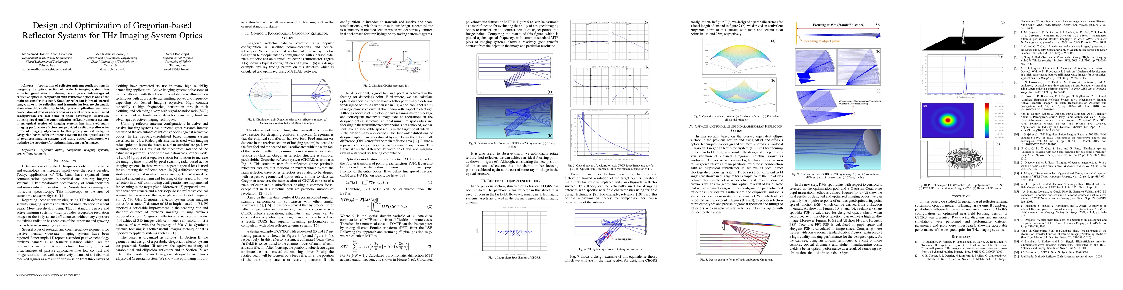Thumbnail for Design and Optimization of Gregorian-based Reflector Systems for THz
  Imaging System Optics