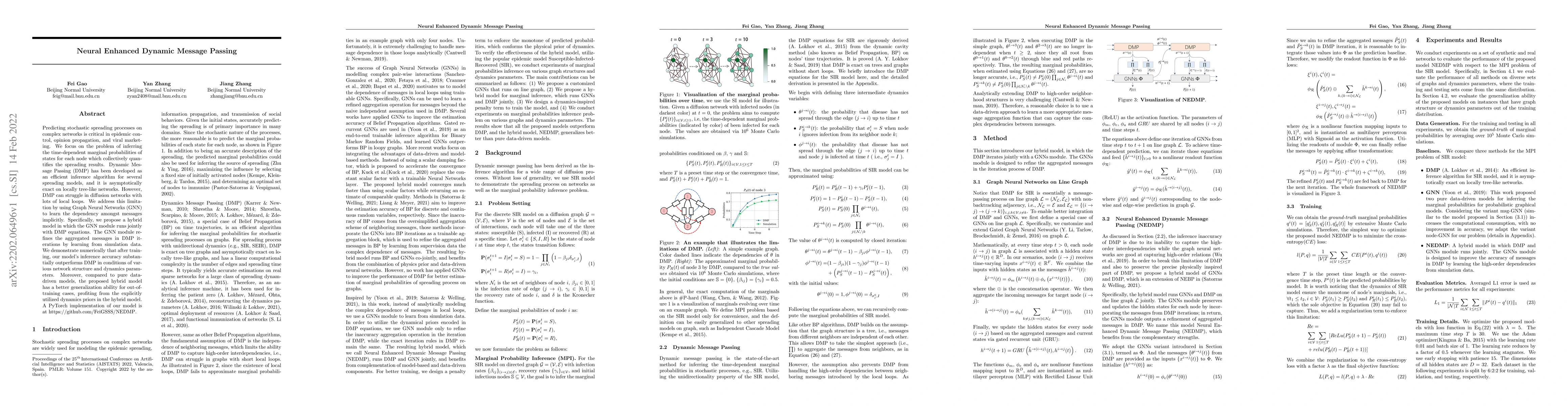 Thumbnail for NEDMP: Neural Enhanced Dynamic Message Passing