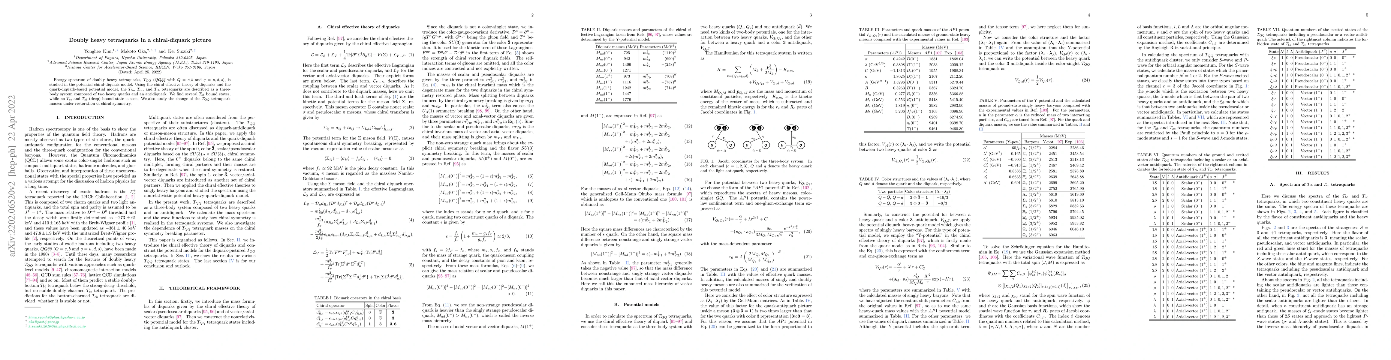 Thumbnail for Doubly heavy tetraquarks in a chiral-diquark picture