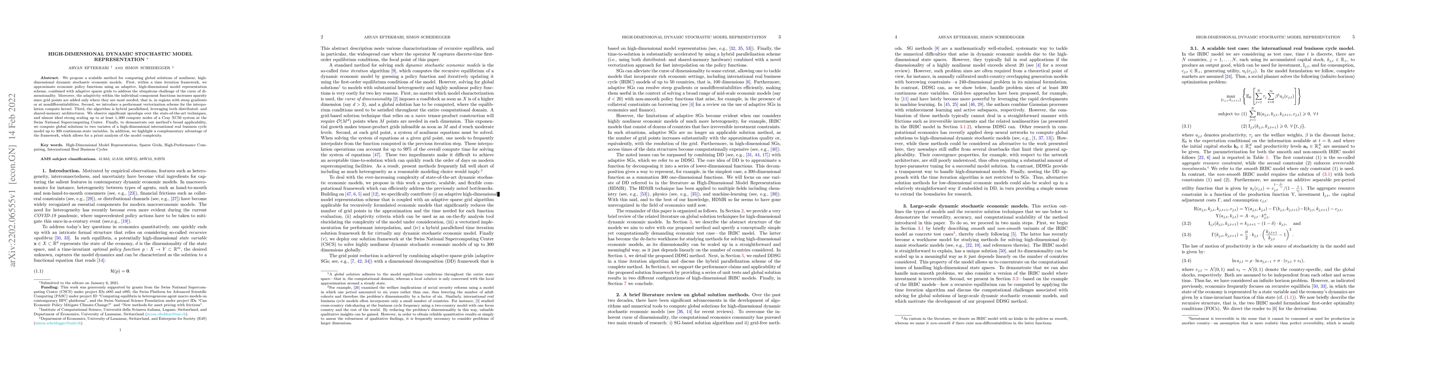 Thumbnail for High-Dimensional Dynamic Stochastic Model Representation