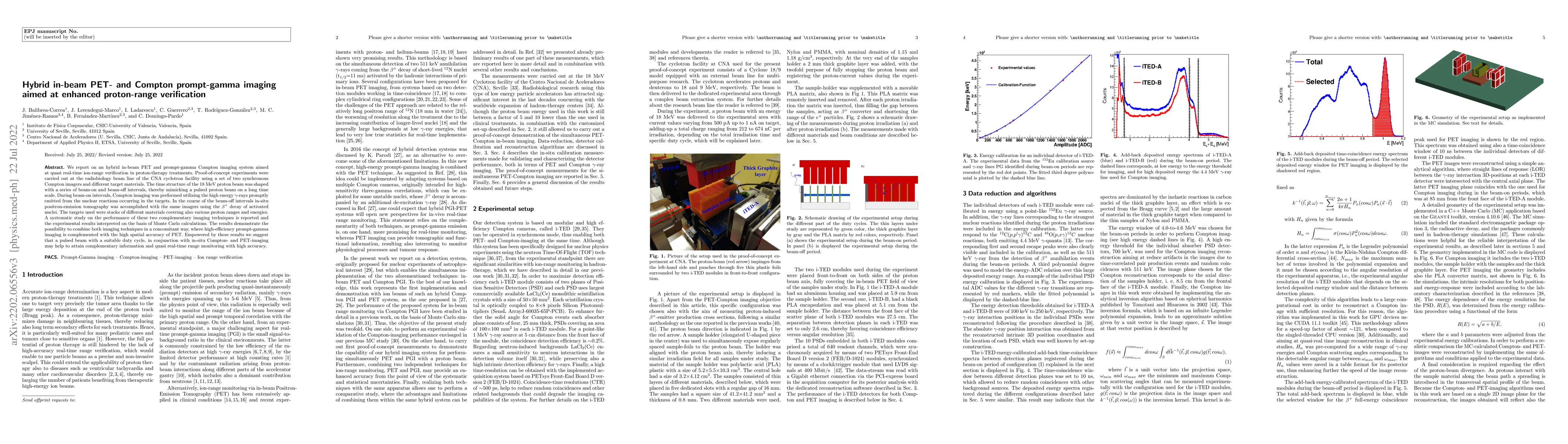Thumbnail for Hybrid in-beam PET- and Compton prompt-gamma imaging aimed at enhanced
  proton-range verification