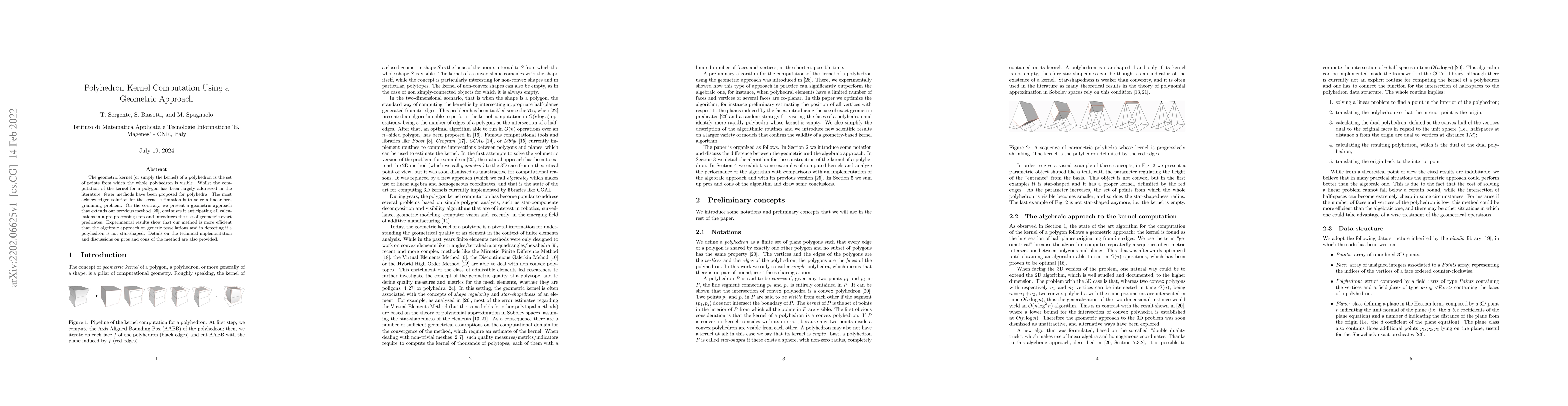 Thumbnail for Polyhedron Kernel Computation Using a Geometric Approach
