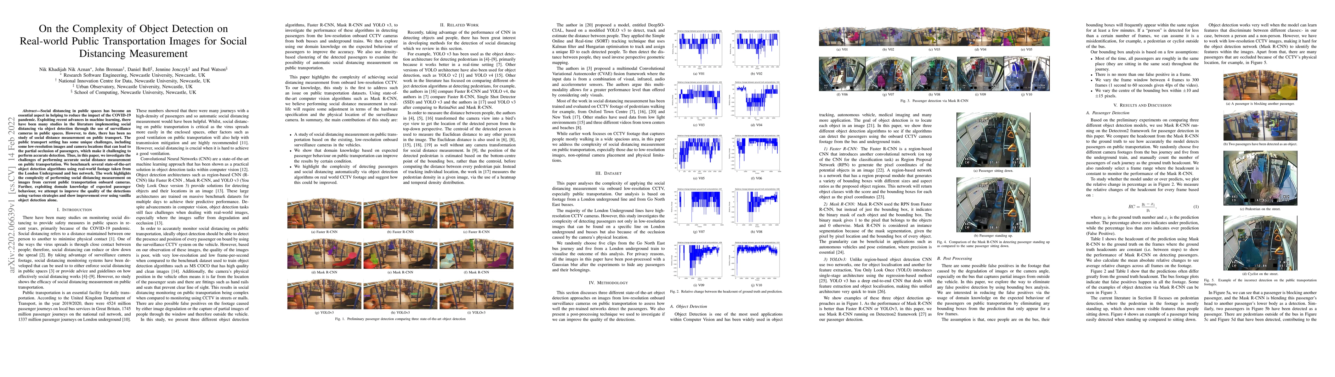 Thumbnail for On the Complexity of Object Detection on Real-world Public
  Transportation Images for Social Distancing Measurement