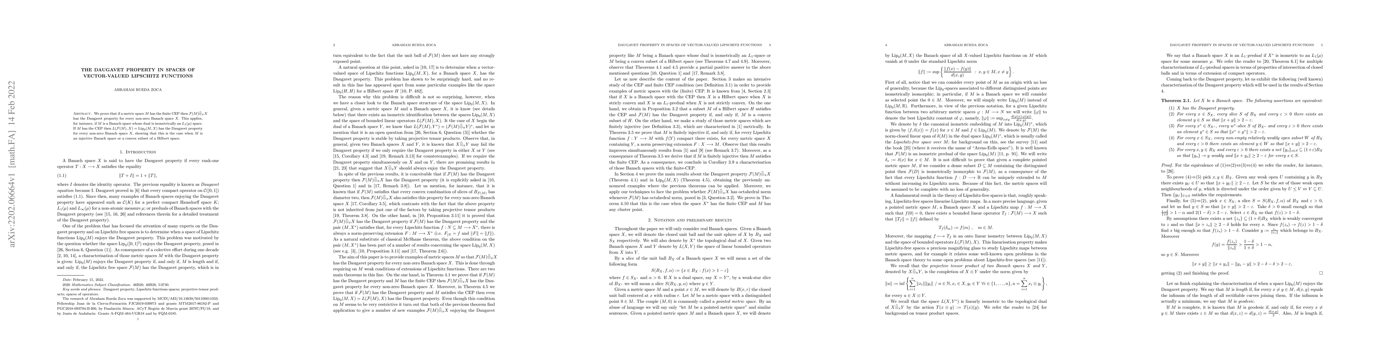 Thumbnail for The Daugavet property in spaces of vector-valued Lipschitz functions