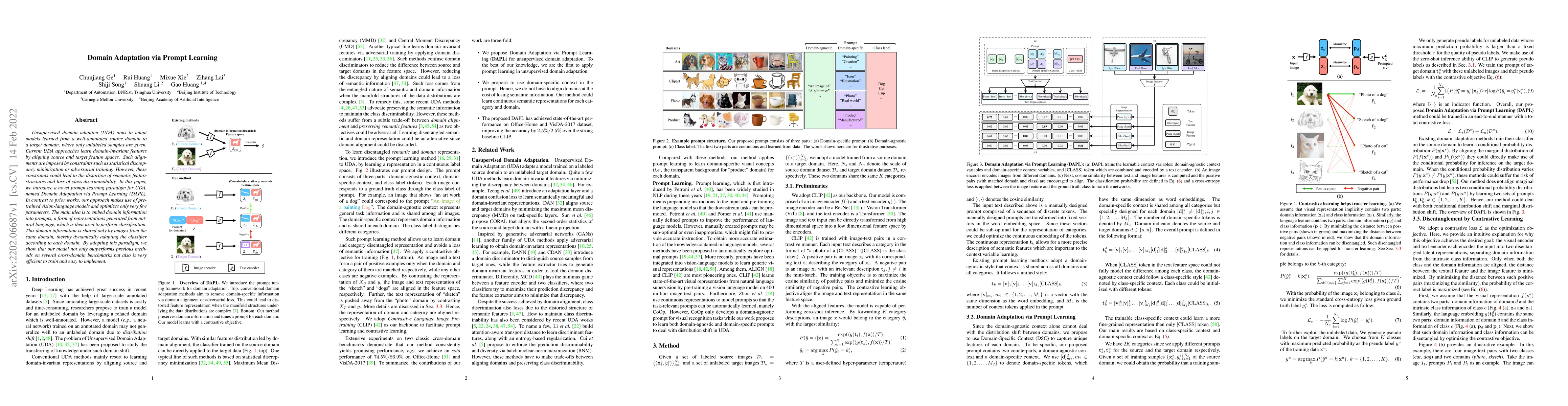 Thumbnail for Domain Adaptation via Prompt Learning