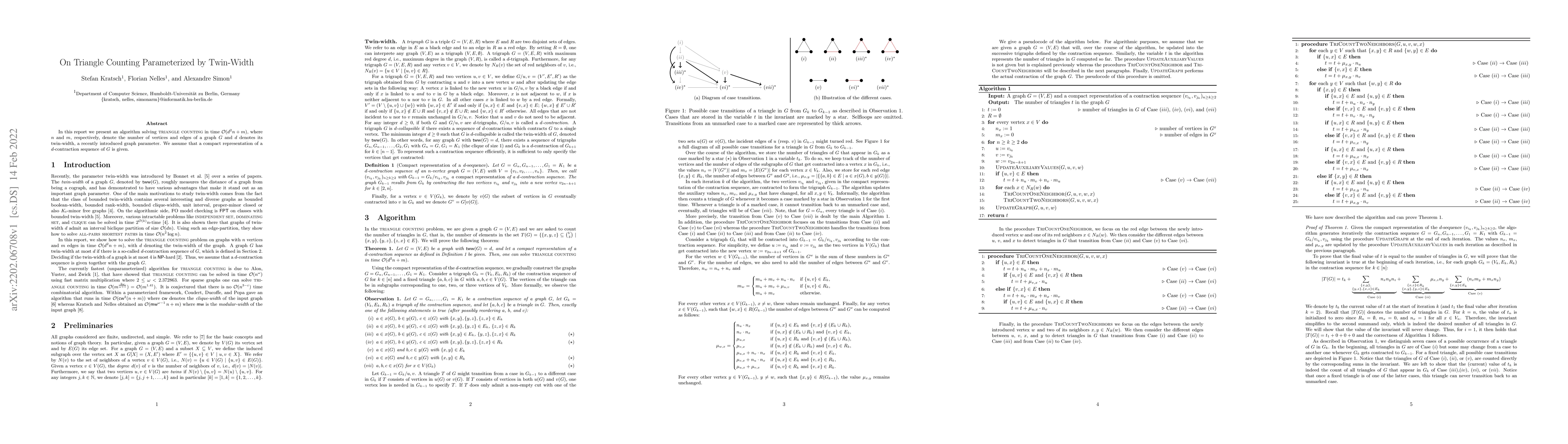 Thumbnail for On Triangle Counting Parameterized by Twin-Width