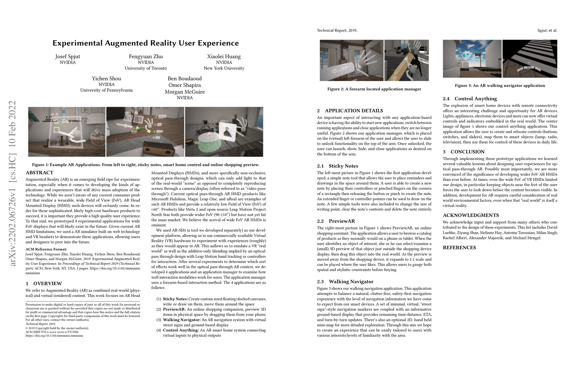 Thumbnail for Experimental Augmented Reality User Experience