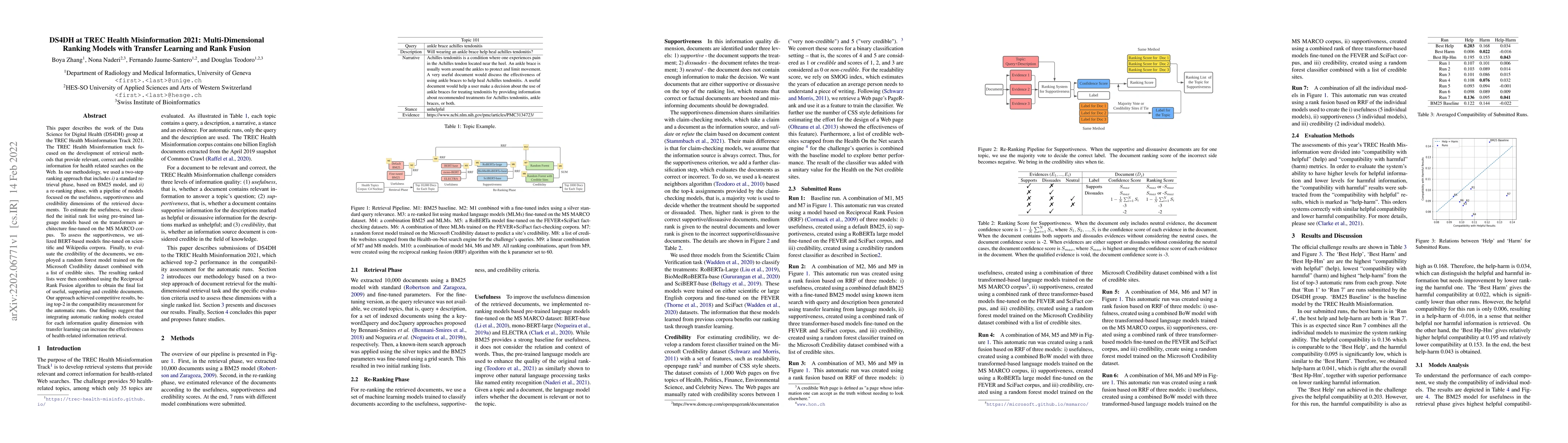 Thumbnail for DS4DH at TREC Health Misinformation 2021: Multi-Dimensional Ranking
  Models with Transfer Learning and Rank Fusion