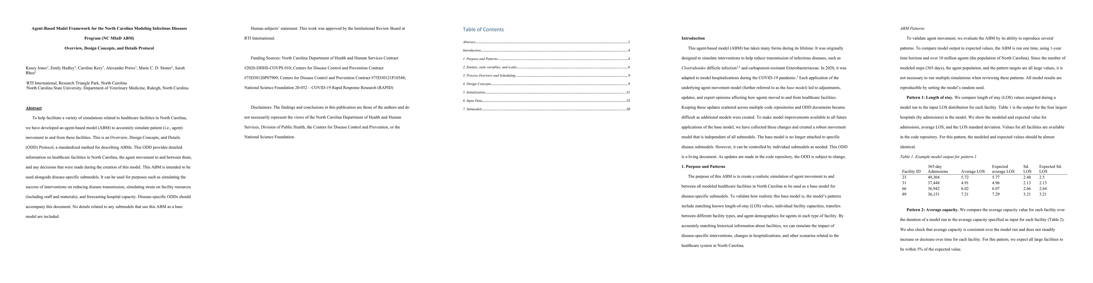 Thumbnail for Agent-Based Model Framework for the North Carolina Modeling Infectious
  Diseases Program (NC MInD ABM) Overview, Design Concepts, and Details
  Protocol