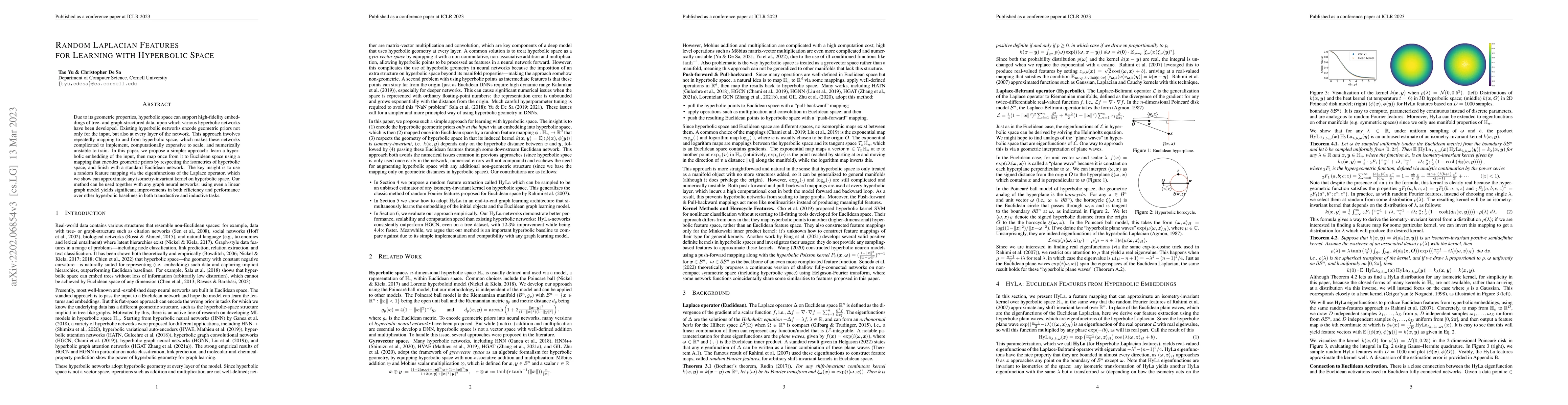 Thumbnail for Random Laplacian Features for Learning with Hyperbolic Space