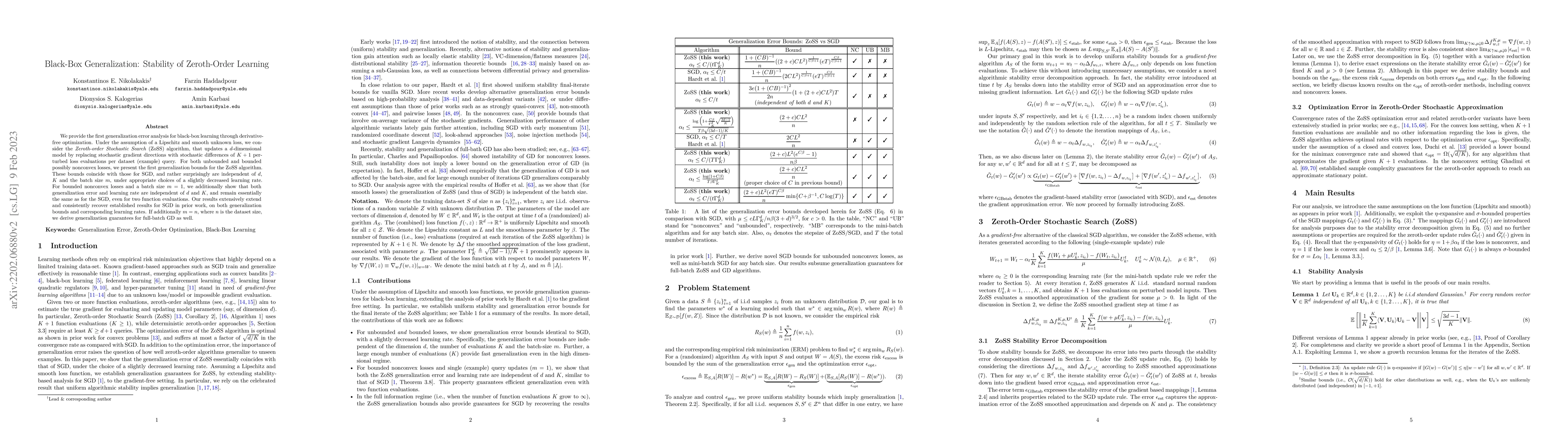 Thumbnail for Black-Box Generalization: Stability of Zeroth-Order Learning
