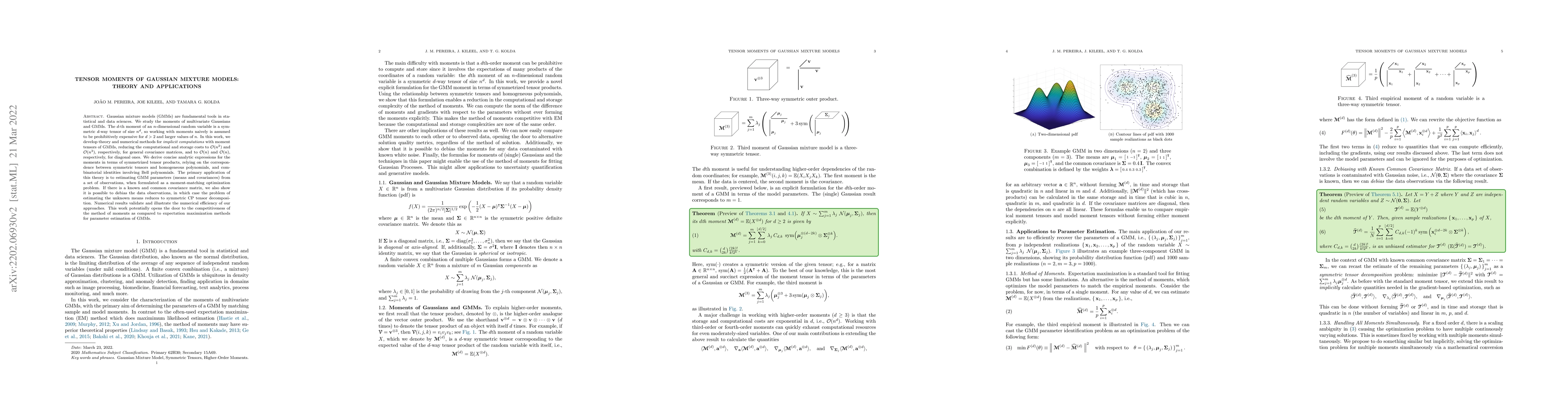 Thumbnail for Tensor Moments of Gaussian Mixture Models: Theory and Applications