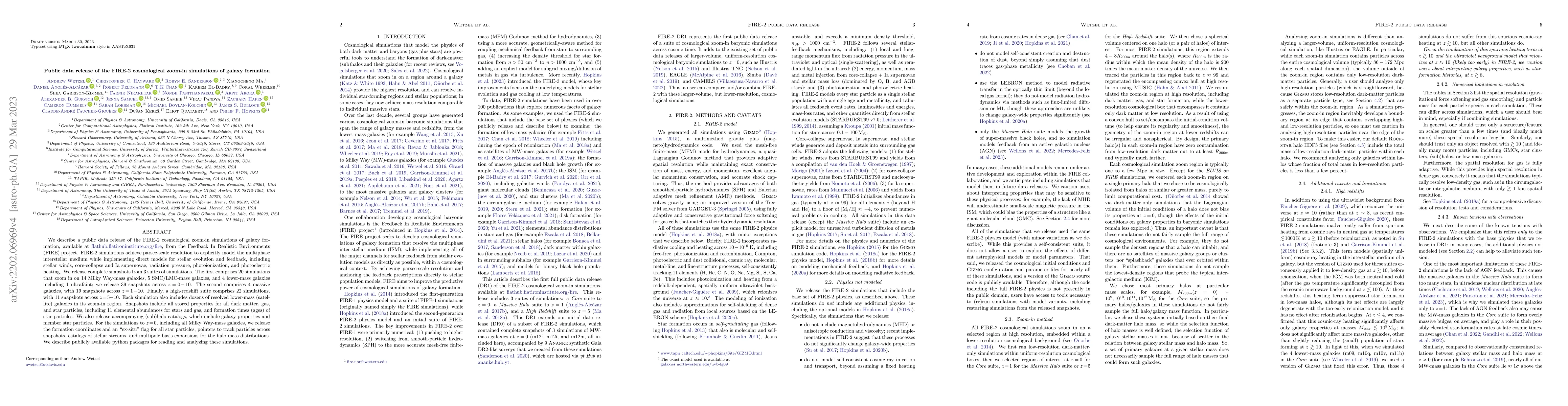 Thumbnail for Public data release of the FIRE-2 cosmological zoom-in simulations of
  galaxy formation
