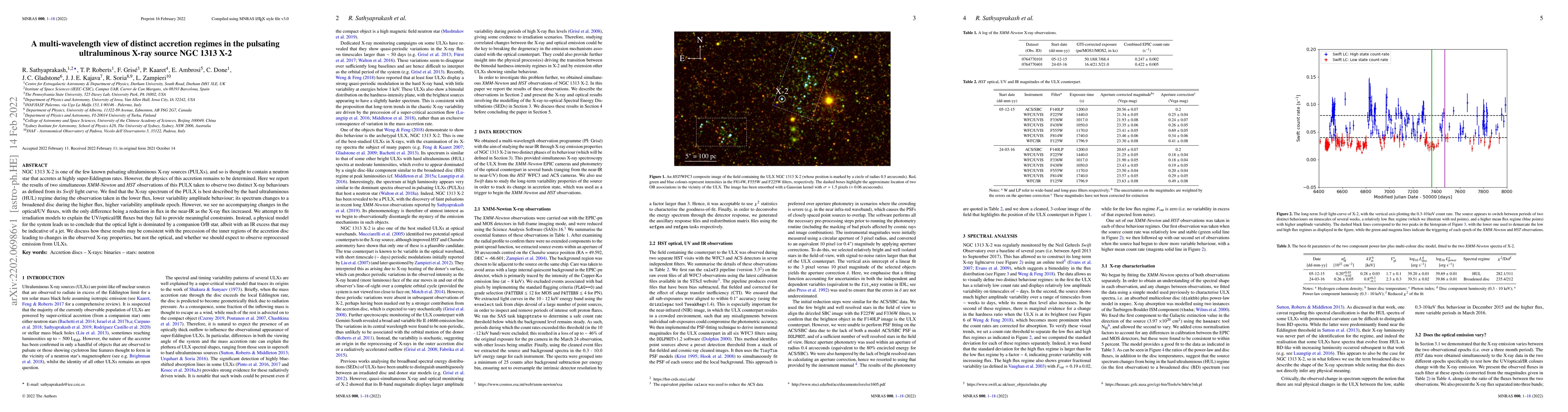 Thumbnail for A multi-wavelength view of distinct accretion regimes in the pulsating
  ultraluminous X-ray source NGC 1313 X-2