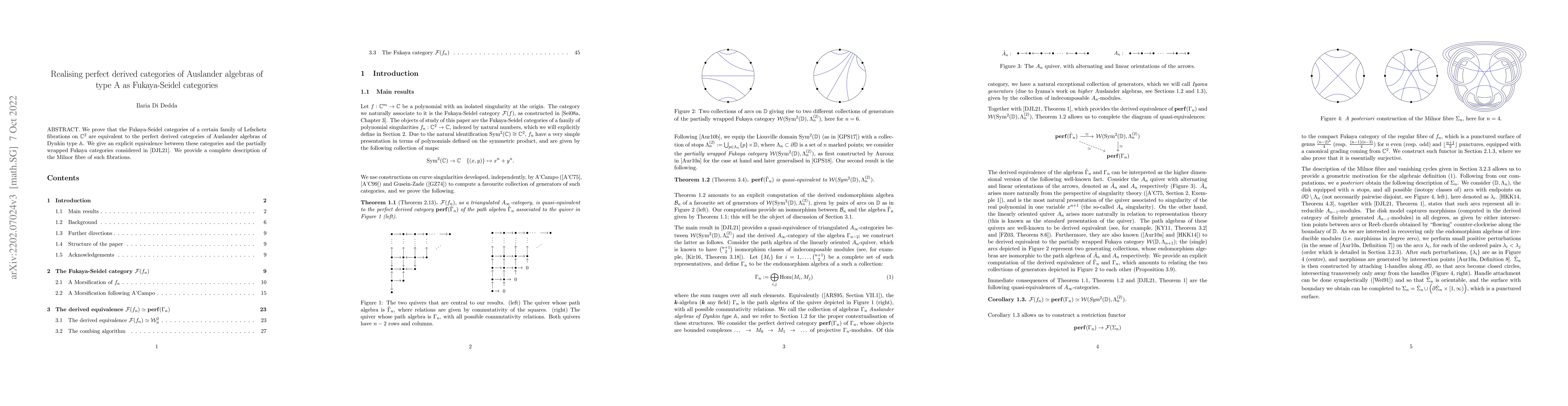 Thumbnail for Realising perfect derived categories of Auslander algebras of type A as
  Fukaya-Seidel categories