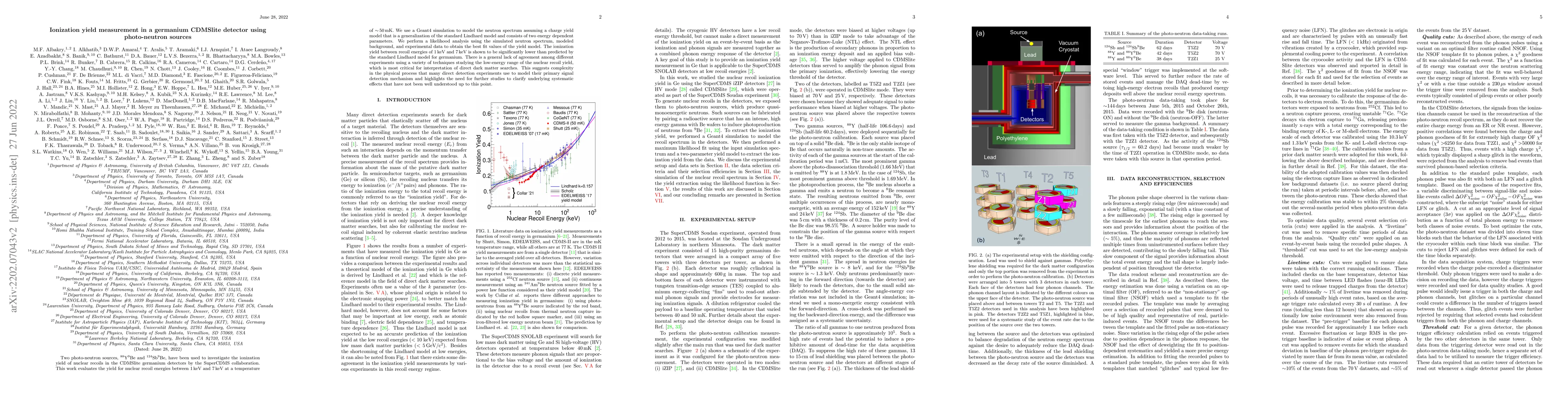 Thumbnail for Ionization yield measurement in a germanium CDMSlite detector using
  photo-neutron sources