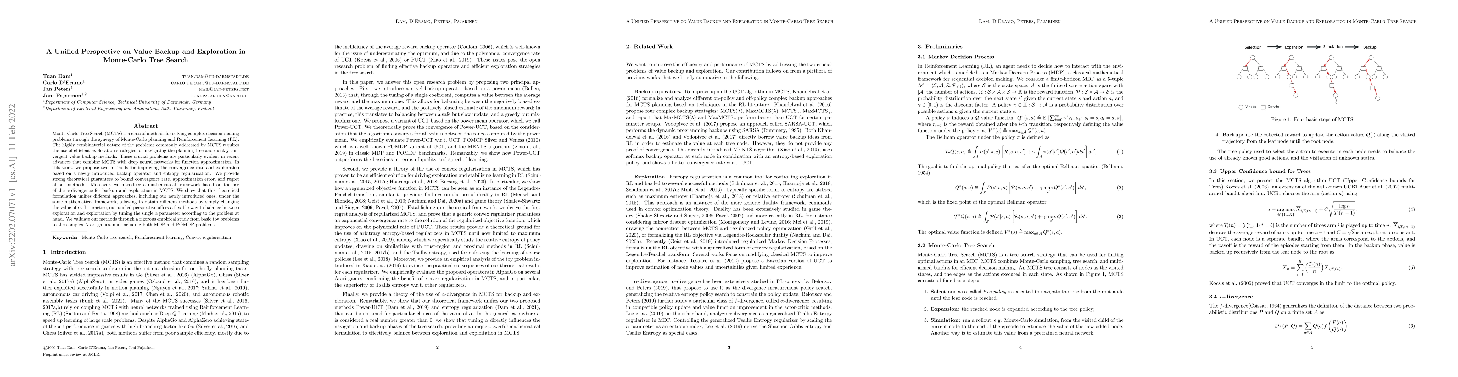 Thumbnail for A Unified Perspective on Value Backup and Exploration in Monte-Carlo
  Tree Search