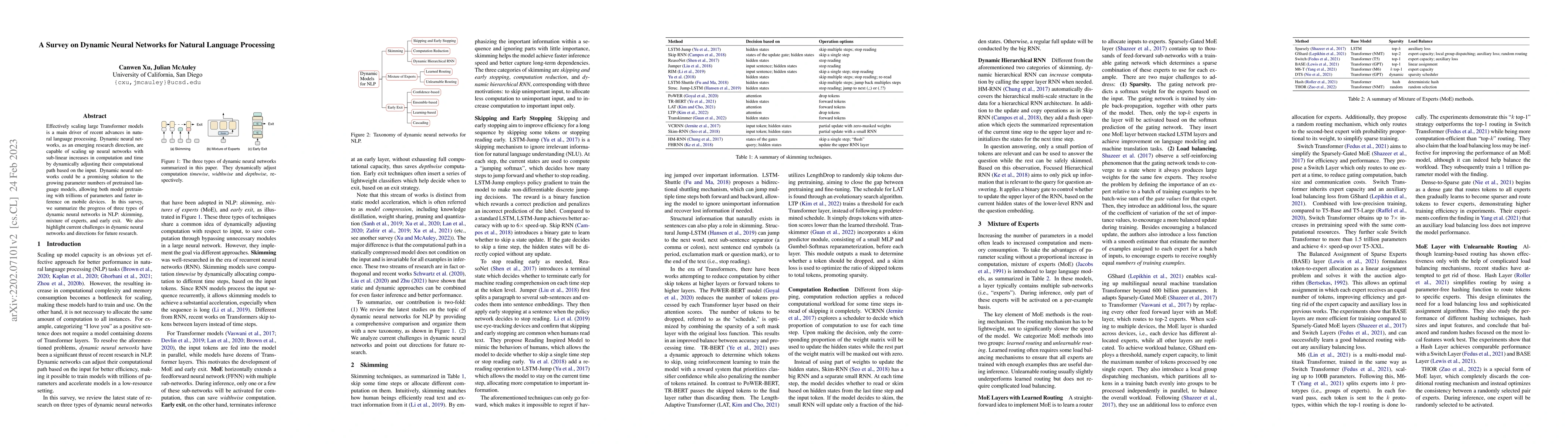 Thumbnail for A Survey on Dynamic Neural Networks for Natural Language Processing