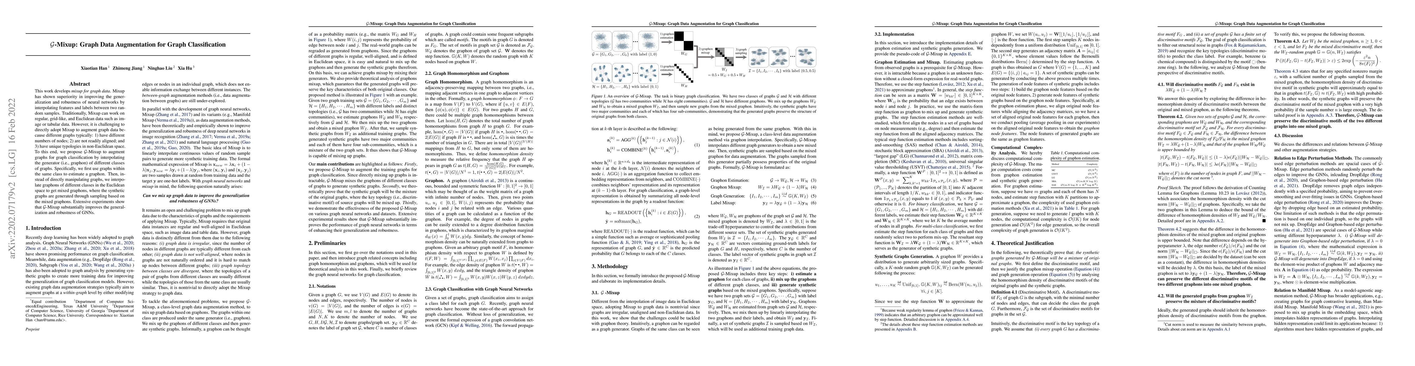 Thumbnail for G-Mixup: Graph Data Augmentation for Graph Classification