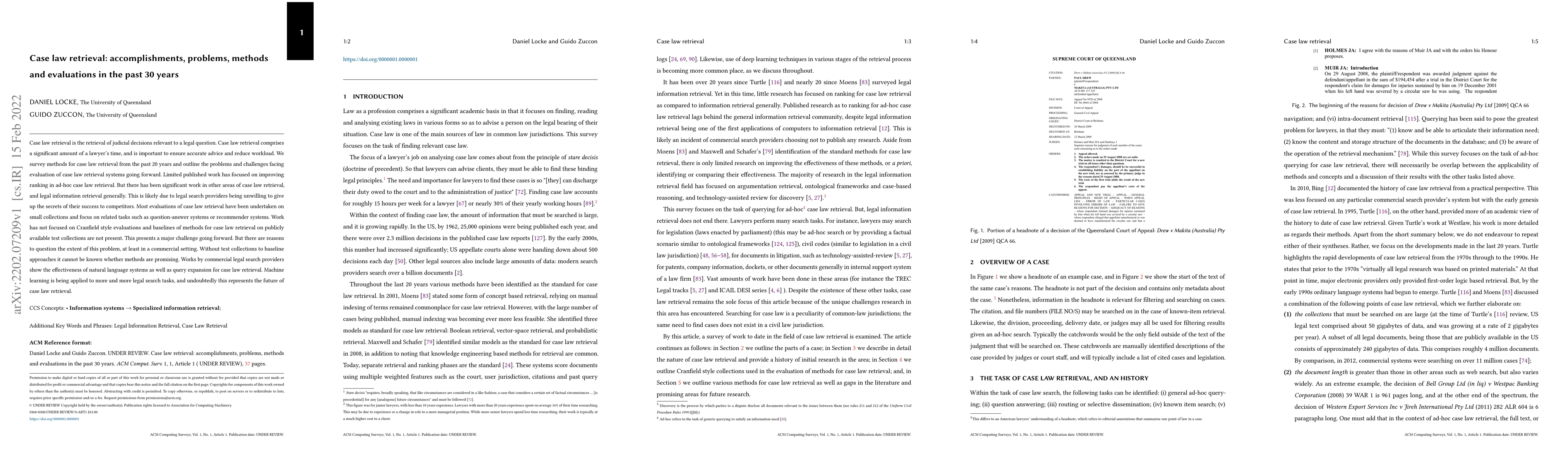 Thumbnail for Case law retrieval: problems, methods, challenges and evaluations in the
  last 20 years