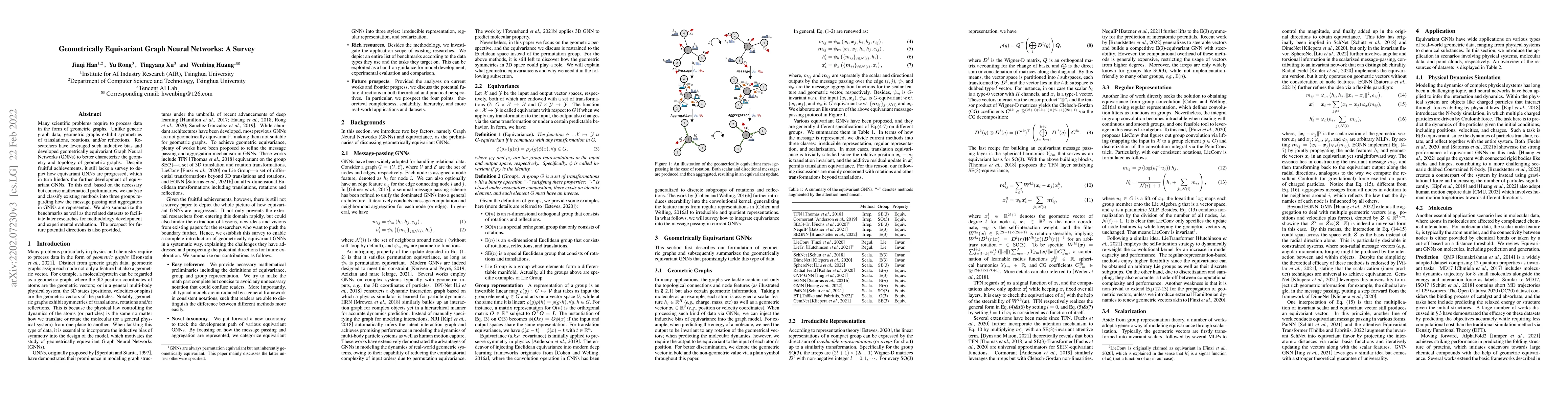 Thumbnail for Geometrically Equivariant Graph Neural Networks: A Survey