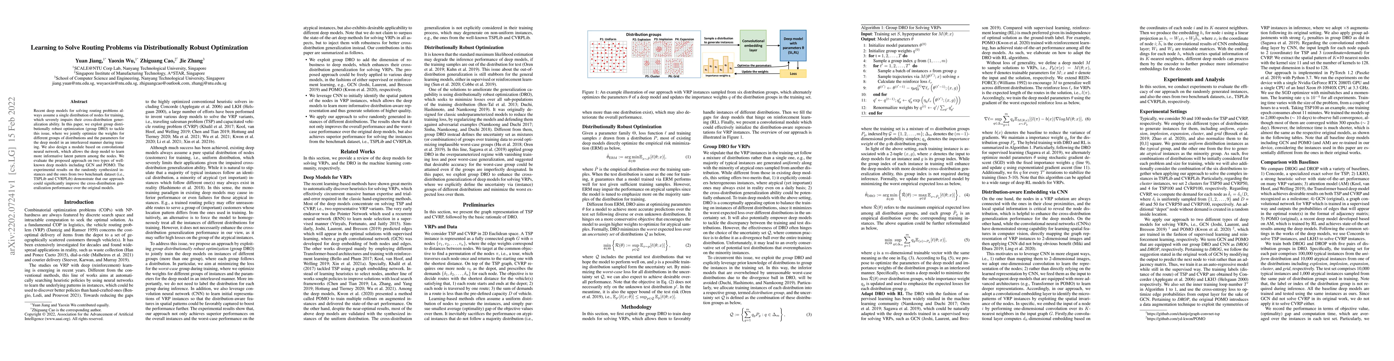 Thumbnail for Learning to Solve Routing Problems via Distributionally Robust
  Optimization