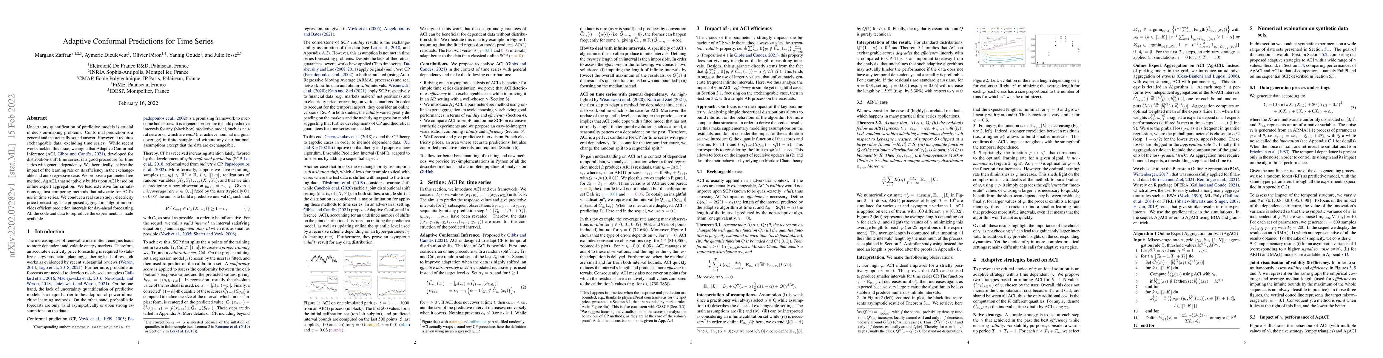 Thumbnail for Adaptive Conformal Predictions for Time Series