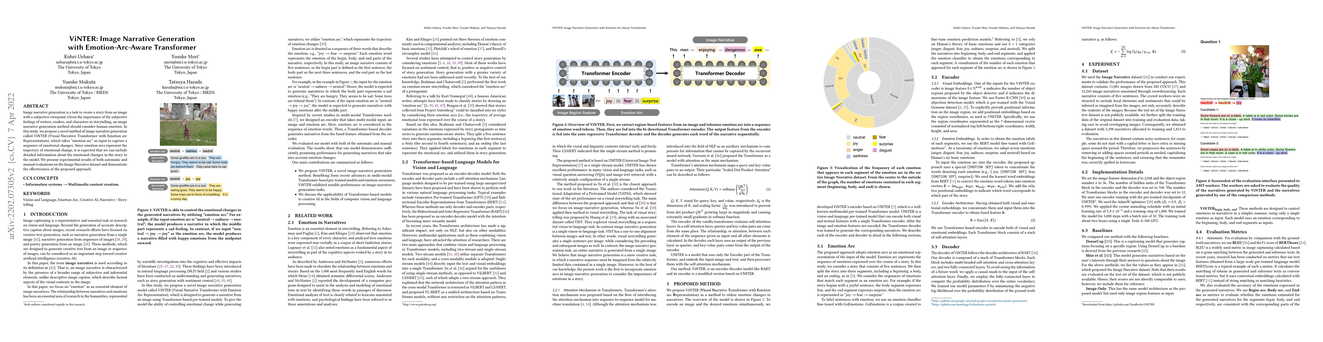 Thumbnail for ViNTER: Image Narrative Generation with Emotion-Arc-Aware Transformer