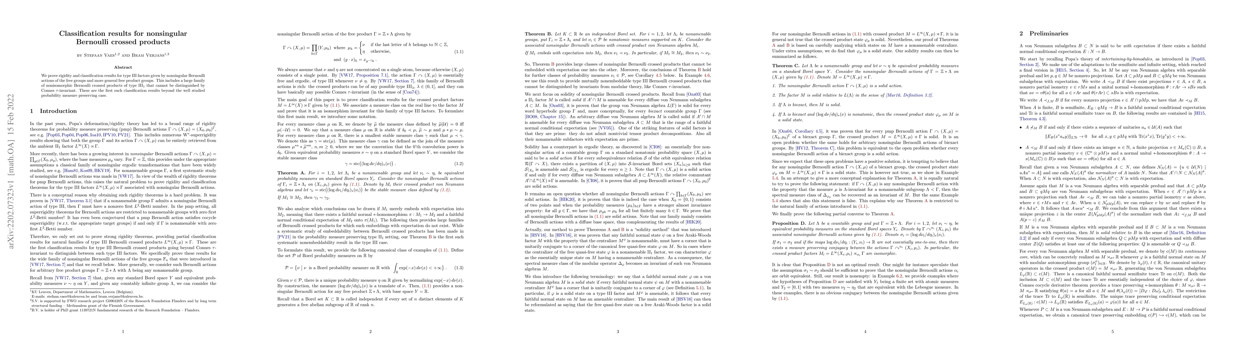 Thumbnail for Classification results for nonsingular Bernoulli crossed products