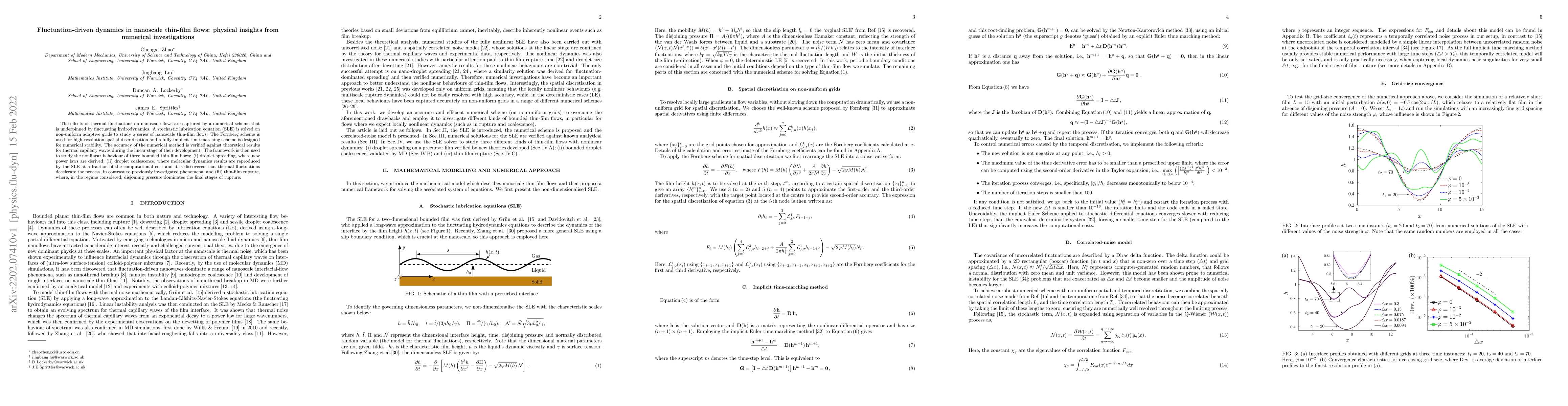 Thumbnail for Fluctuation-driven dynamics in nanoscale thin-film flows: physical
  insights from numerical investigations