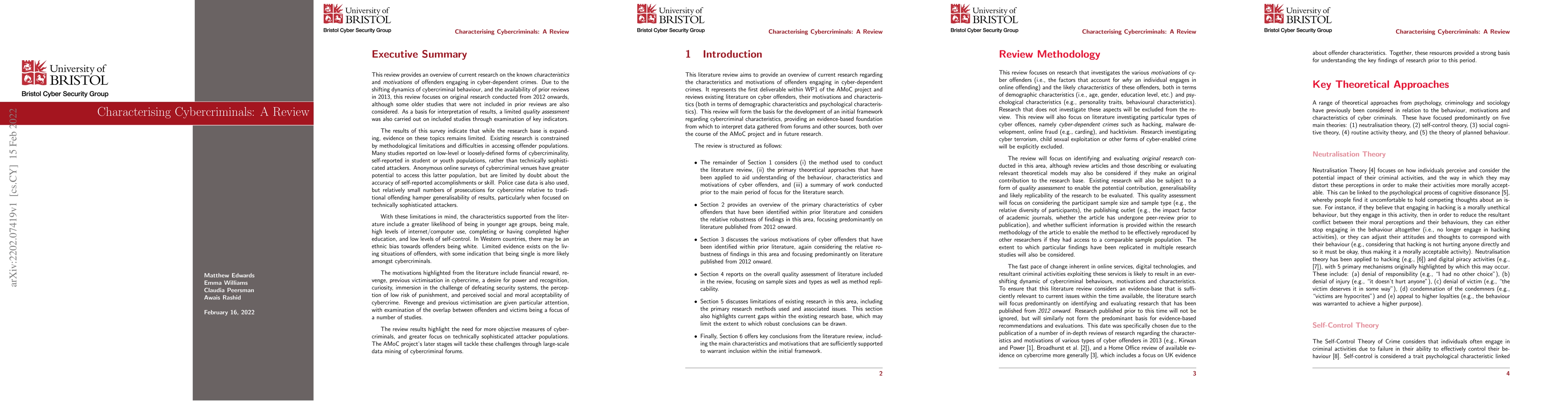 Thumbnail for Characterising Cybercriminals: A Review