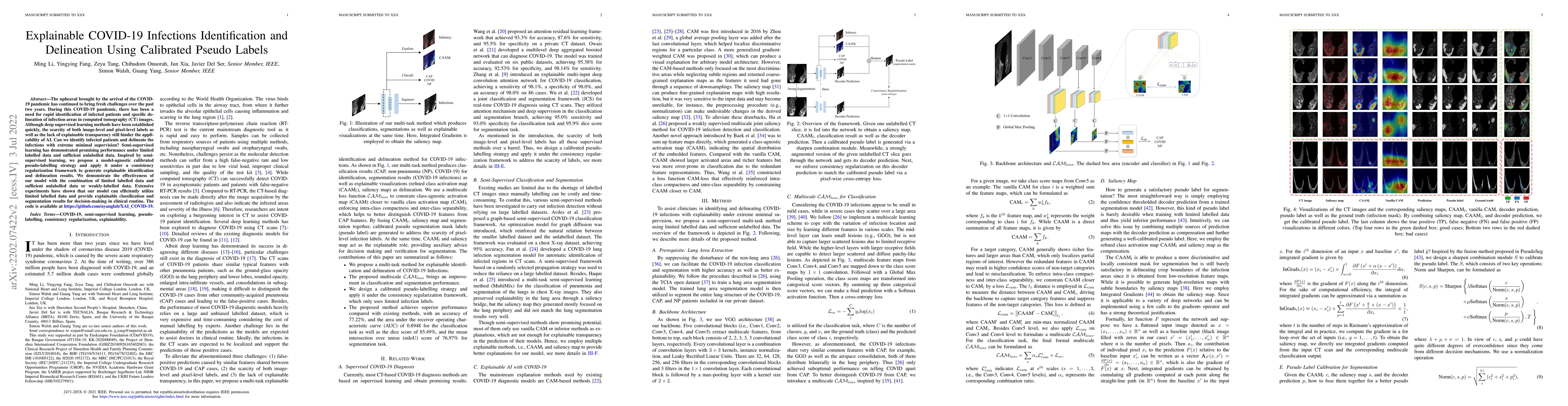 Thumbnail for Explainable COVID-19 Infections Identification and Delineation Using
  Calibrated Pseudo Labels