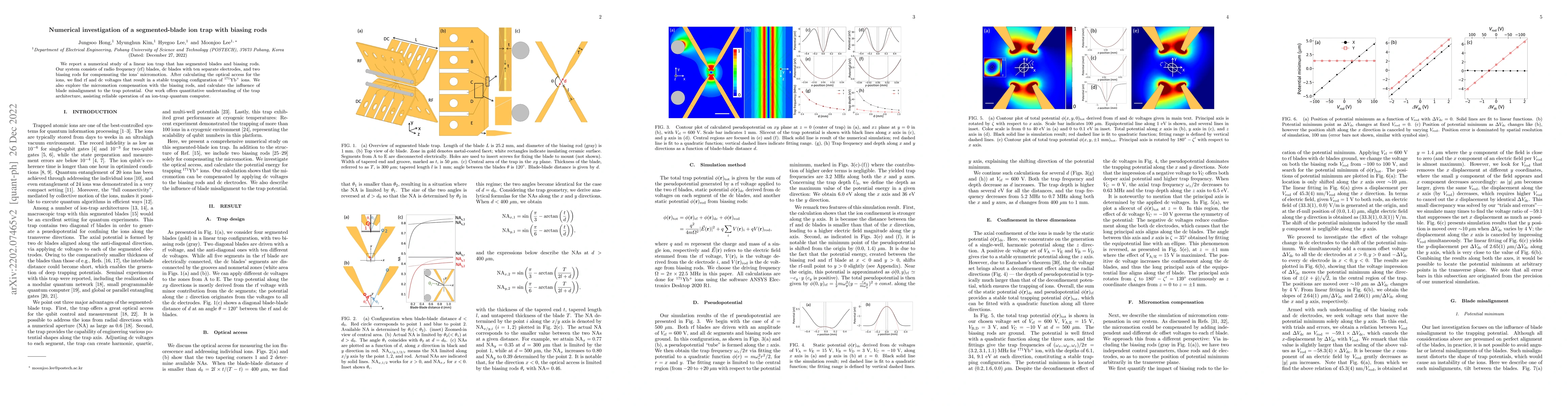 Thumbnail for Numerical investigation of a segmented-blade ion trap with biasing rods