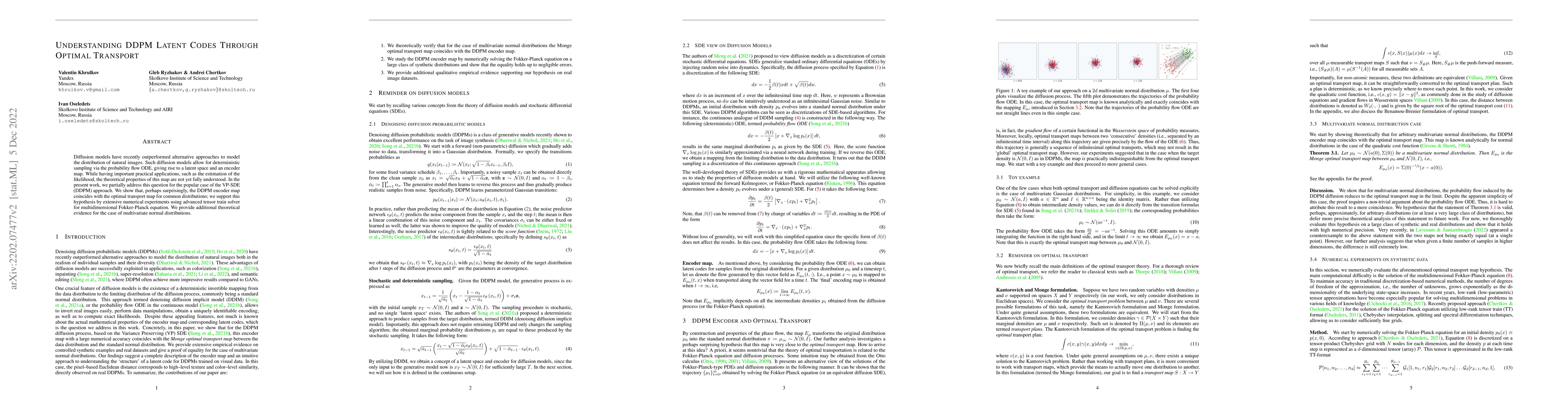 Thumbnail for Understanding DDPM Latent Codes Through Optimal Transport