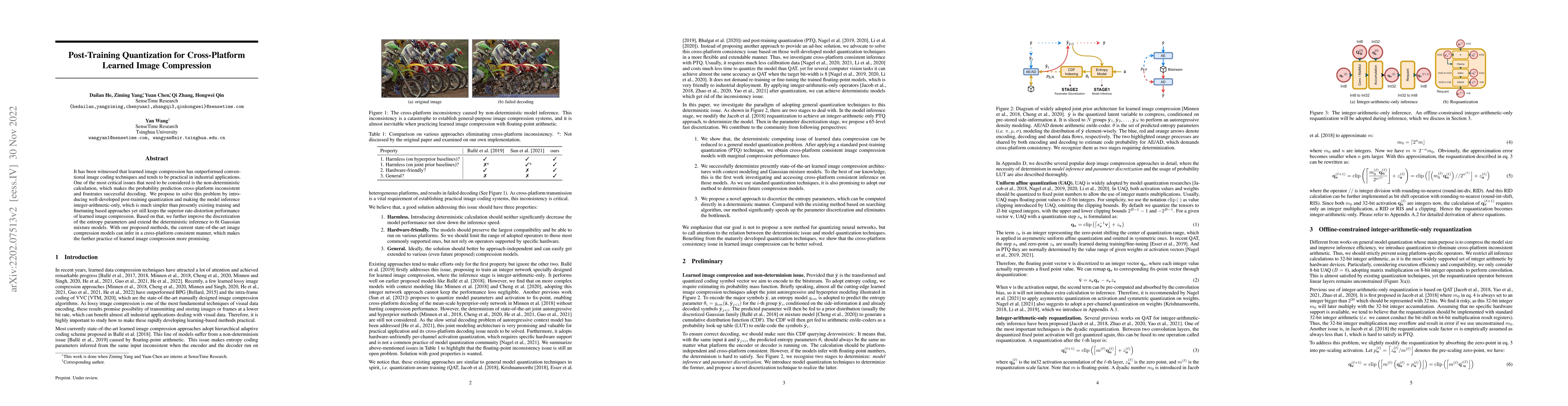 Thumbnail for Post-Training Quantization for Cross-Platform Learned Image Compression