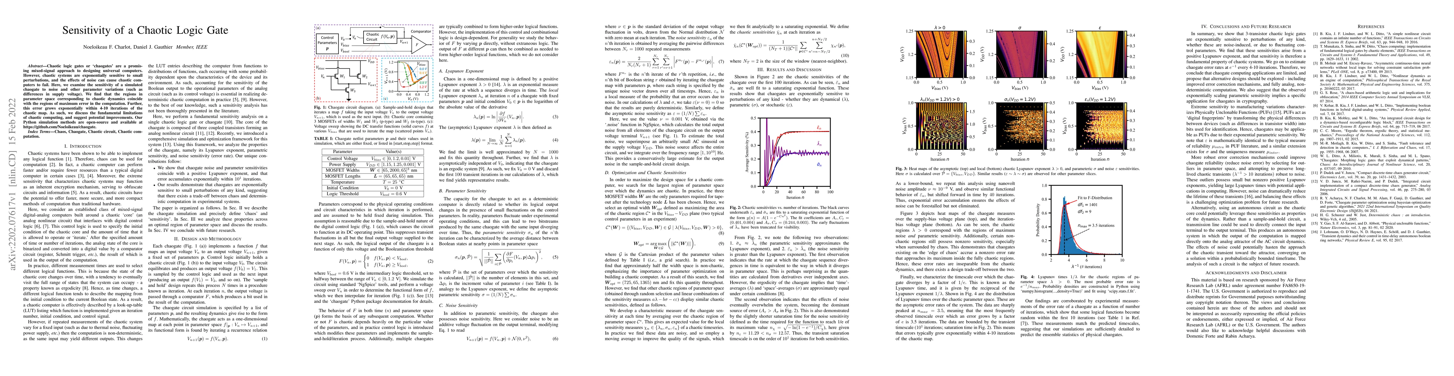 Thumbnail for Sensitivity of a Chaotic Logic Gate